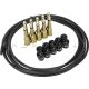 Deluxe Cable Kit - Black, Black and Brass