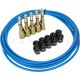 Deluxe Cable Kit - Blue, Black and Brass