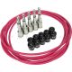 Deluxe Cable Kit - Red, Black and Nickel