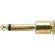 Right-Angle Solderless Plug - Gold Plated